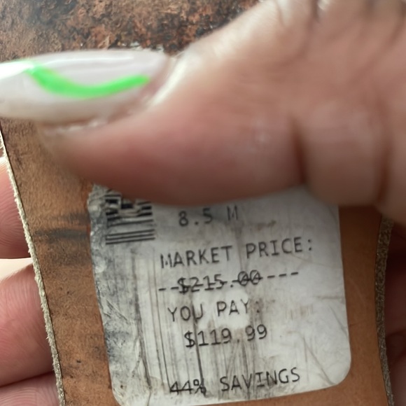 Wms 8.5 Badgley Mischka Chunky Heel Sandals Gold /Rhinestone - Picture 13 of 13